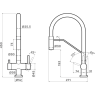 Смеситель OMOIKIRI AKENO-LG-BL латунь/светлое золото/черный 4994546